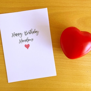 印刷可能な夫の誕生日カード、婚約者の誕生日カード、ボーイフレンドの誕生日カード、即時ダウンロード、ハンサムな誕生日おめでとう