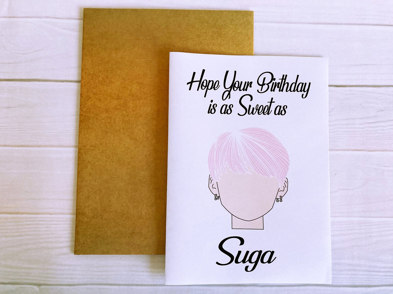 Printable BTS Birthday Card BTS Bangtan Boys Suga KPOP - Etsy Ireland