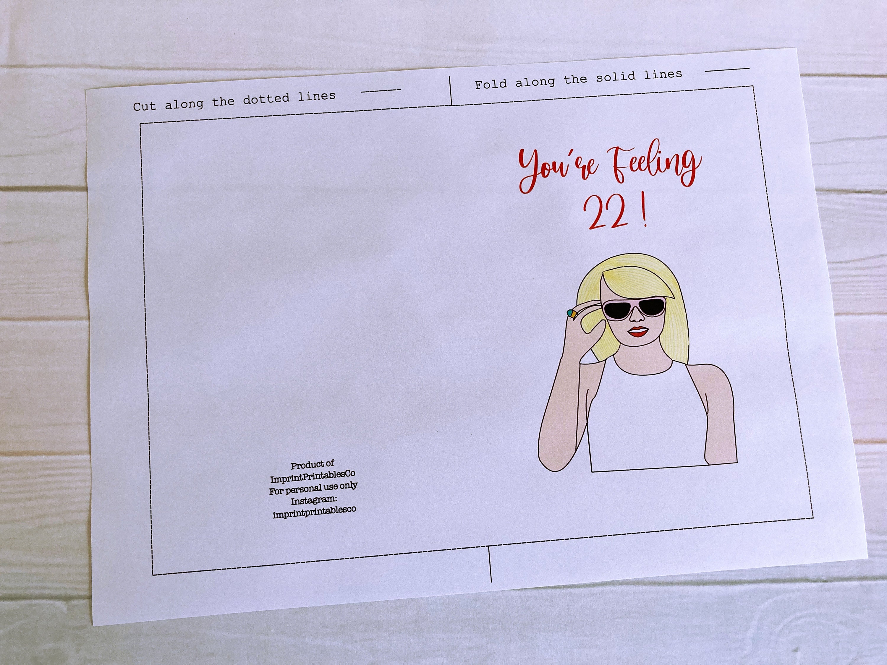 Taylor Swift 22 Greeting Card for Sale by violetskiess