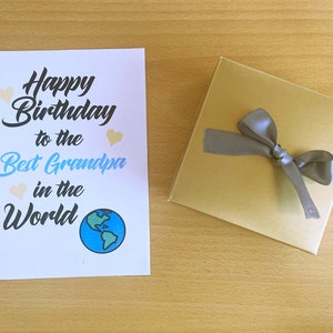 Carte d'anniversaire grand-père imprimable, carte d'anniversaire grand-père, meilleur grand-père du monde, carte douce grand-père, téléchargement immédiat