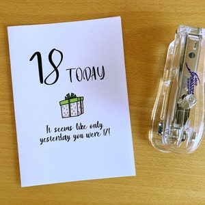 Printable 18th Birthday Card, 18th Birthday, Funny 18th Birthday Card, 18 Years