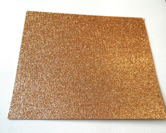 Gold Glitter Cardstock, Self Adhesive, Sparkling Paper 10 Sheets 5 X 5 