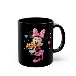 3D Cute Minnie Pink Butterflies Mug Wrap,3D Mug Wrap Sublimation Design PNG,11oz and 15oz Stitch Mug Wrap,Digital design,Digital Download