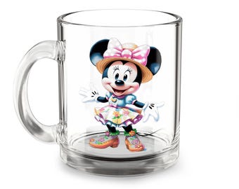 3D Minnie Mouse Mug Wrap, Bee Design, Sublimation PNG (Digital Download)