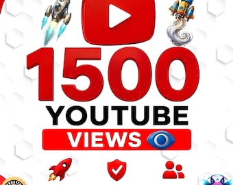 Crescita reale e organica, Potenziamento sui social media, 1500 visualizzazioni su YouTube, Consegna rapida, Reale, Attivo, Sicuro, Strategia di campagna, Download digitale