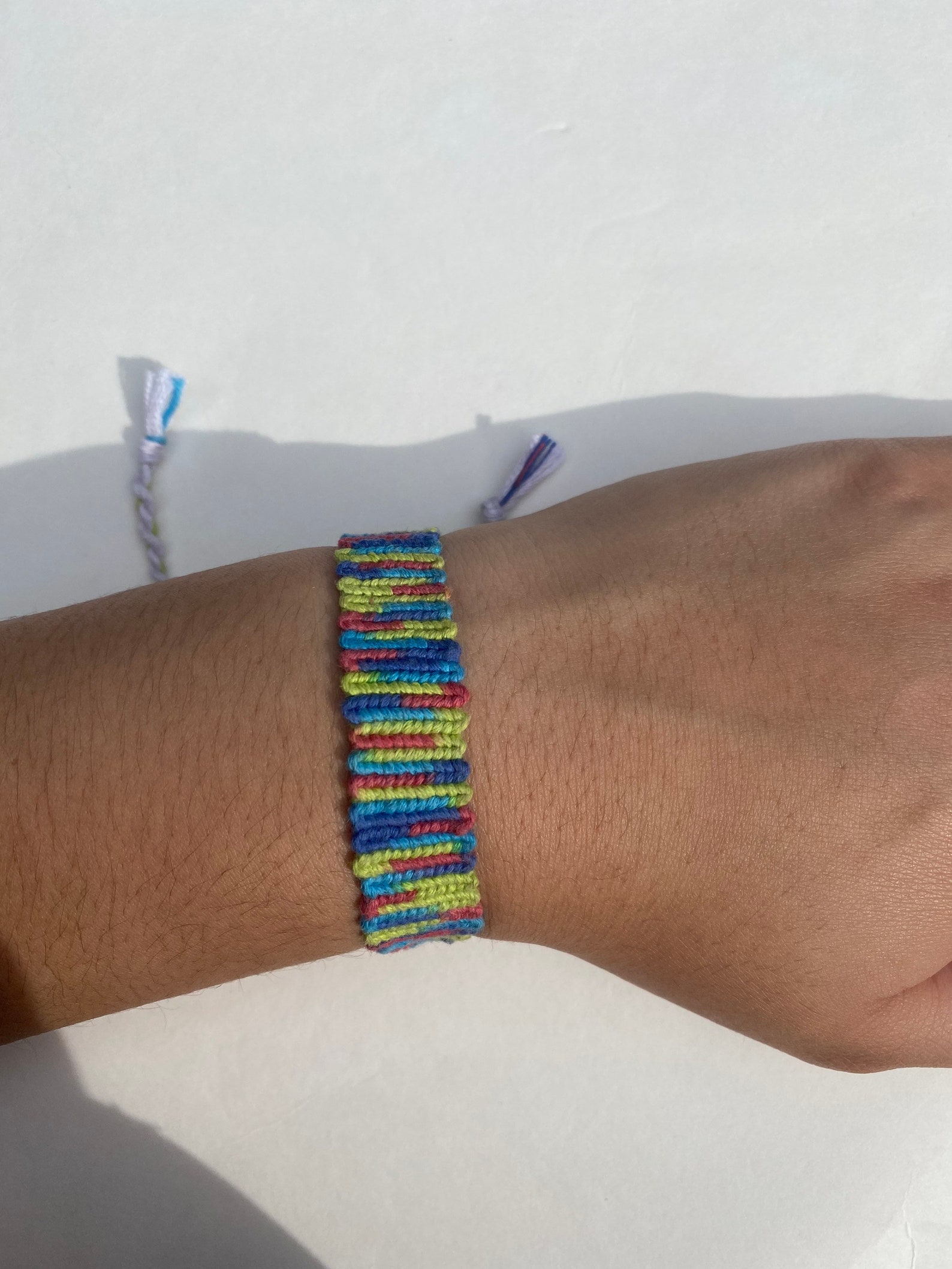 Tiedye Woven Handmade Bracelet Etsy