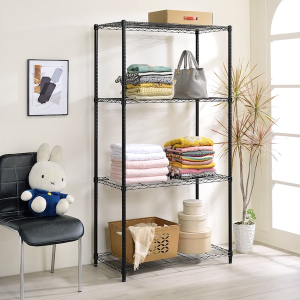 4-shelf Wire Free Standing Shelving