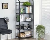 64 quot H x 25.75 quot W Metal Etagere Bookcase