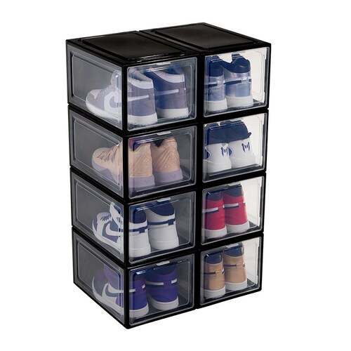 Shoe Storage Box Drop Side/front Sneaker Case Etsy