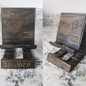 STL File only - 80&#39;s Cartoon themed G.I.Joe cartoon cellphone stand