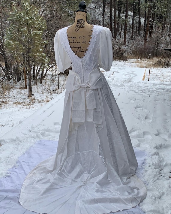 80’s Jessica McClintock Wedding Dress