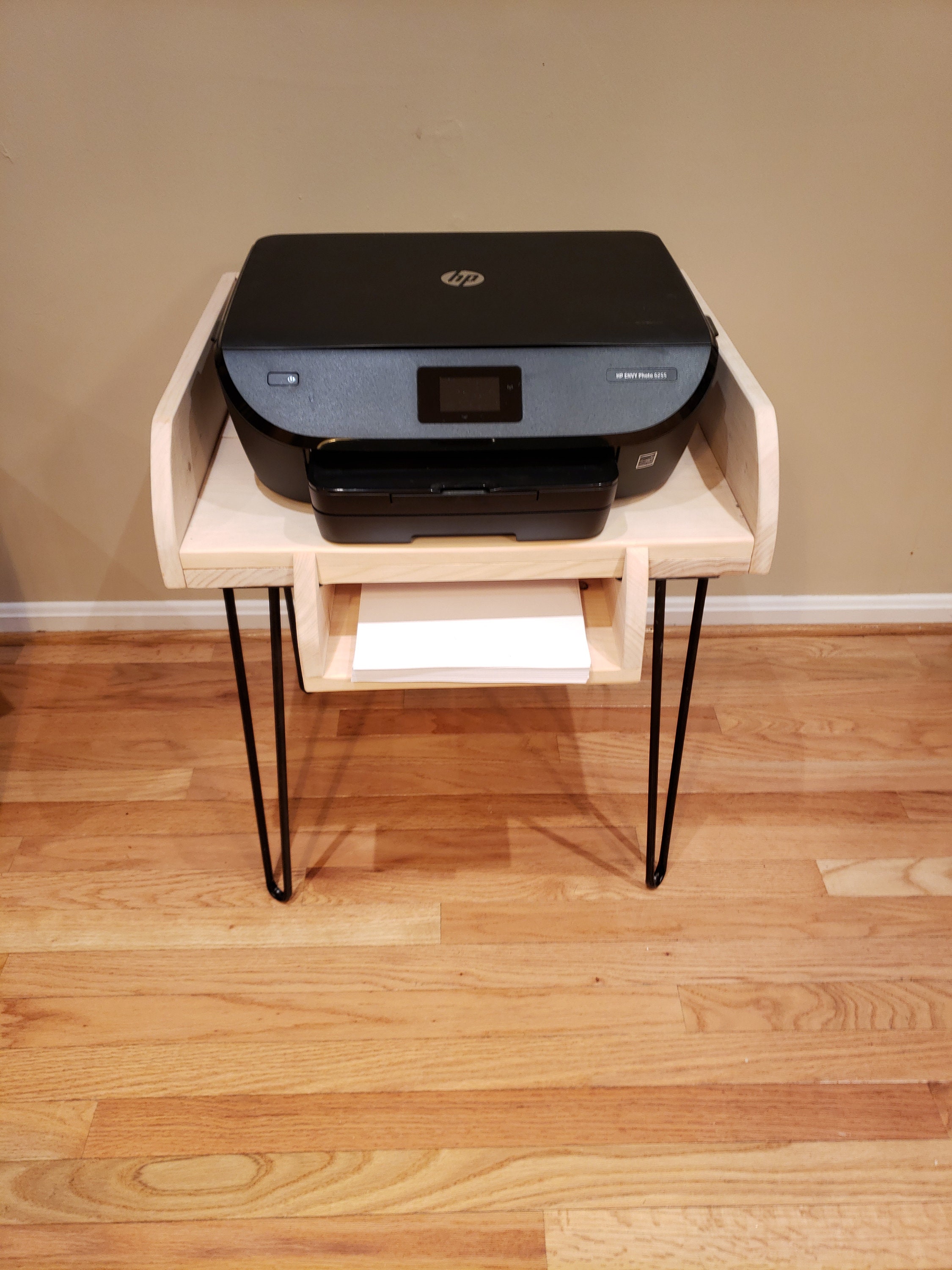 Impresora de madera y soporte de almacenamiento de papel The | Etsy