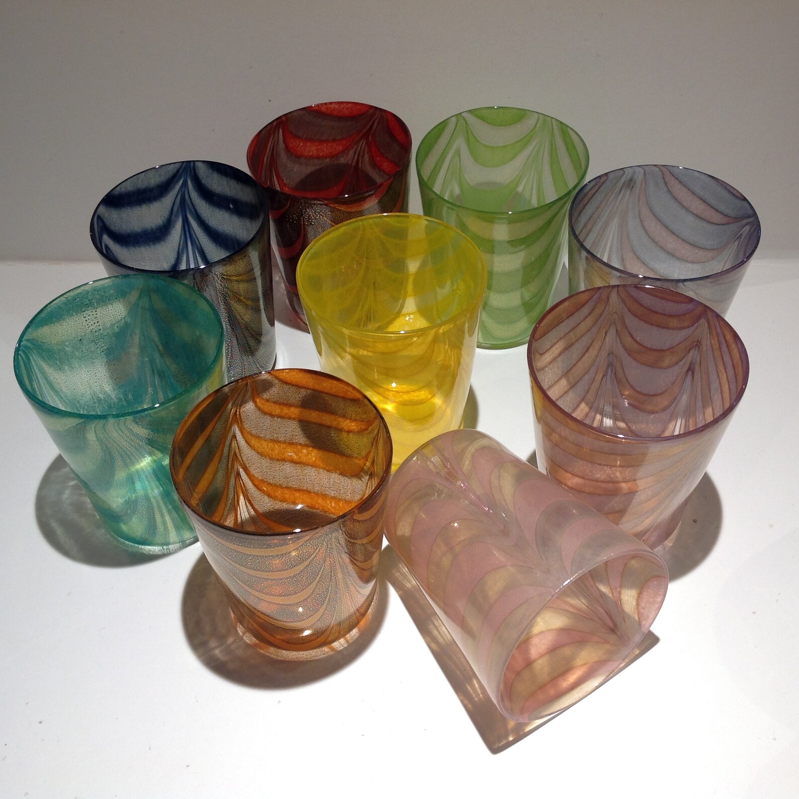 Murano Glass Tumblers handmade blown murano glass tumblers Etsy