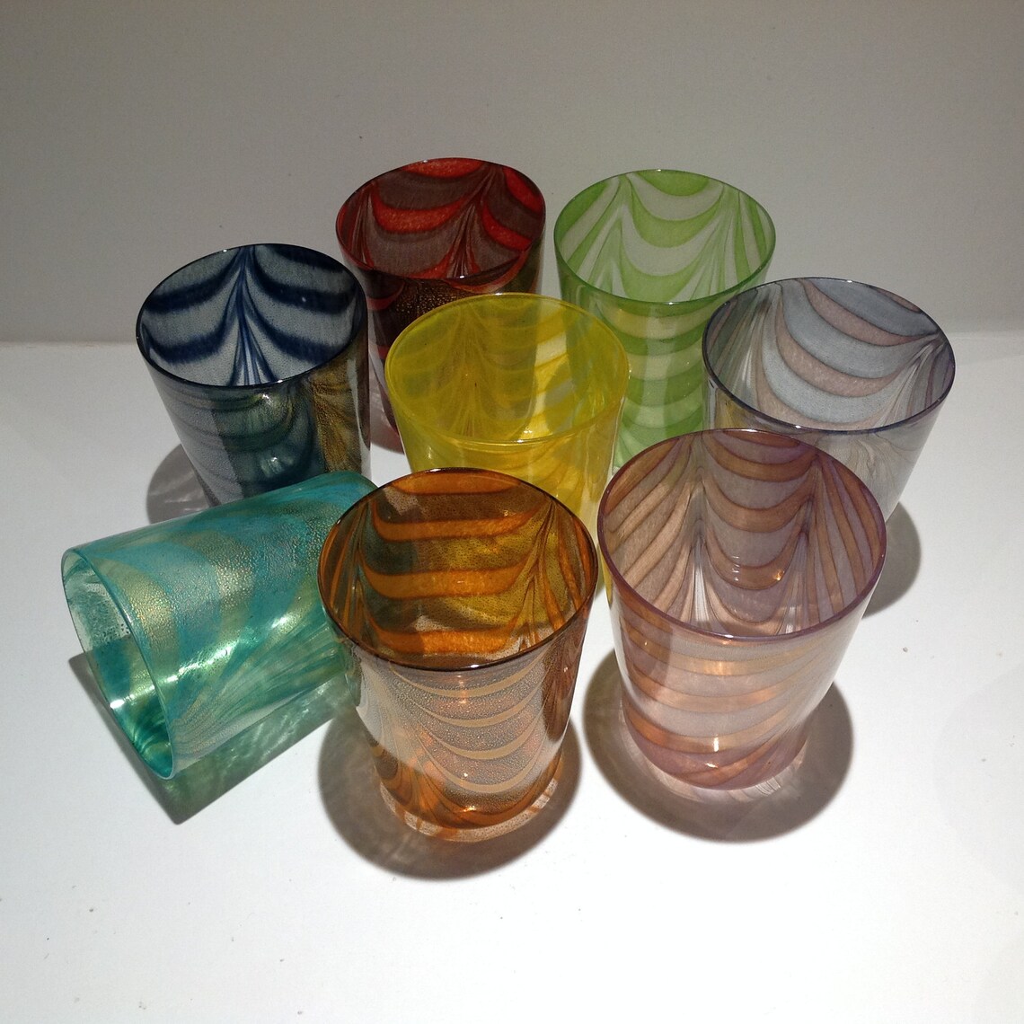 Murano Glass Tumblers handmade blown murano glass tumblers Etsy