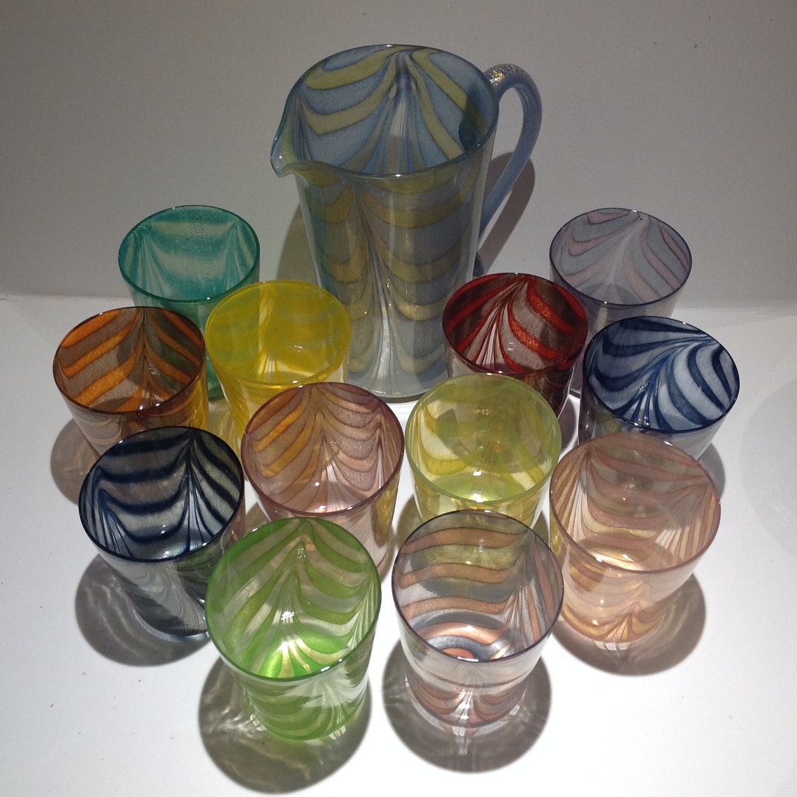 Murano Glass Tumblers handmade blown murano glass tumblers Etsy