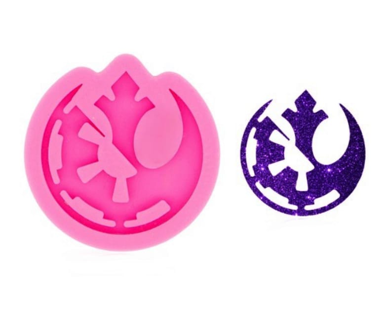 Shiny Glossy REBEL Keychain Mold Silicone Mould Resin Epoxy Resin Molds for Jewelry,Keychain Mold Jewelry Mold Glitter Mold