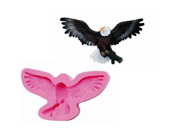 Fondant Resin Chocolate cake Mold,Jewellery Making Charm Polymer Clay Necklace mould Embossed Eagle Chasing Sun Pendant Mould