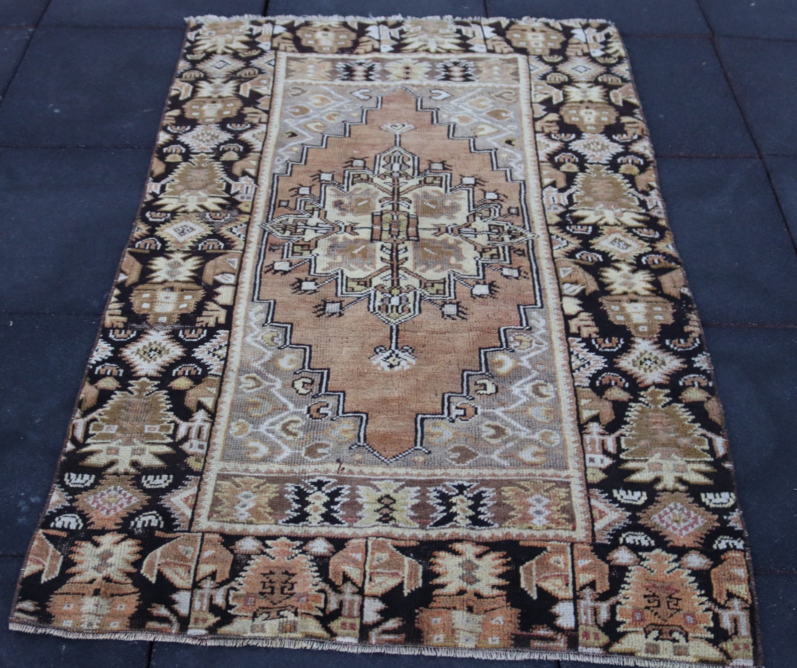 Turkish Big Carpet 5.5x3.1 ft Wide Area Carpet Handmade Etsy