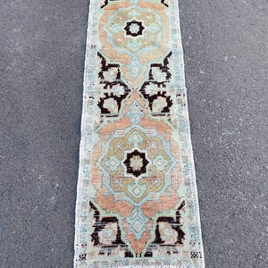 2x5 Turkish Rug, Oushak Rug,Small Runner Rug, Wool Bedroom Rug, Vintage Handmade Rug, Soft Kids Rug,Home Decor Rug, Kitchen Rug, 1&#39;6&quot;x4&#39;9&#39;&#39;