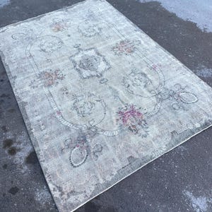 6x9  Rug, Isparta Large Rug, Turkish Rug, Vintage Rug, Handmade Rug, Area Rug, Home Decor Rug, Dining Room Rug, Living Room Rug,6.2x9.3.