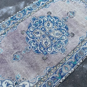 4x7 Turkish Rug, Vintage Rug, Bathroom Rug, Handmade Rug, Area Rug, Office Rug, Dining Room Rug, Living Room Rug, Muted Rug, 6&#39;6&quot;x3&#39;7&quot;