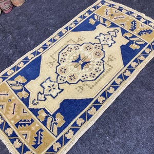 2x4 Turkish Rug,Oushak Rug, Vintage Rug,Home Decor Rug,Handmade Rug, Bedroom Rug,Room Rug, Design Rug,Bathroom Rug,Doormat Rug, &#39;&#39;1.9x3.6&#39;&#39;.