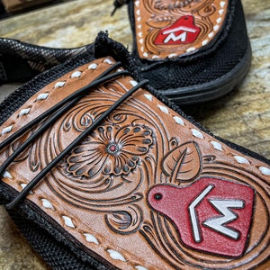 Leather Tooling Pattern - Hey Dudes/Shoe Tops
