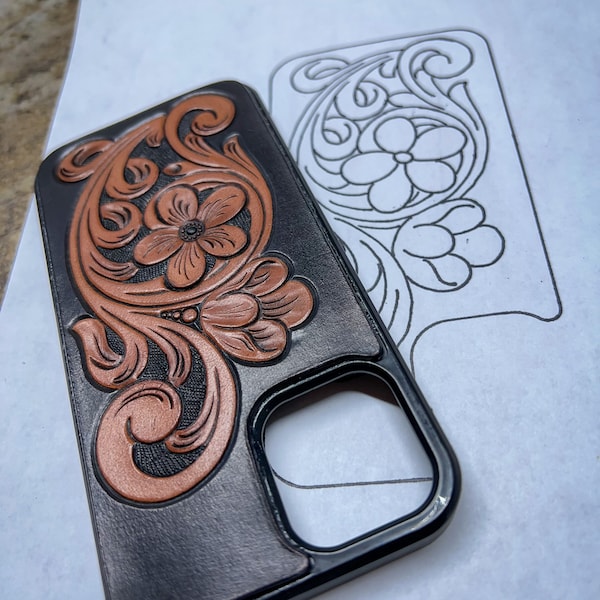 Leather Phone Case Pattern Etsy
