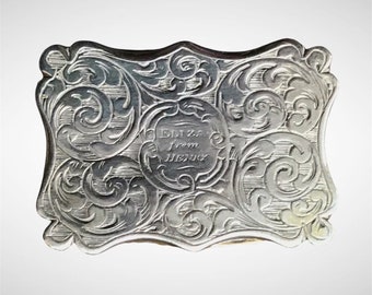 Vroeg-Victoriaanse gevormde zilveren vinaigrette door Edward Smith Birmingham 1845 Prachtig verzamelobject met toewijding in uitstekende antieke staat