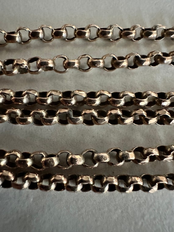 Elizabethan UNISEX Vintage 9Ct Gold Belcher Chain… - image 7