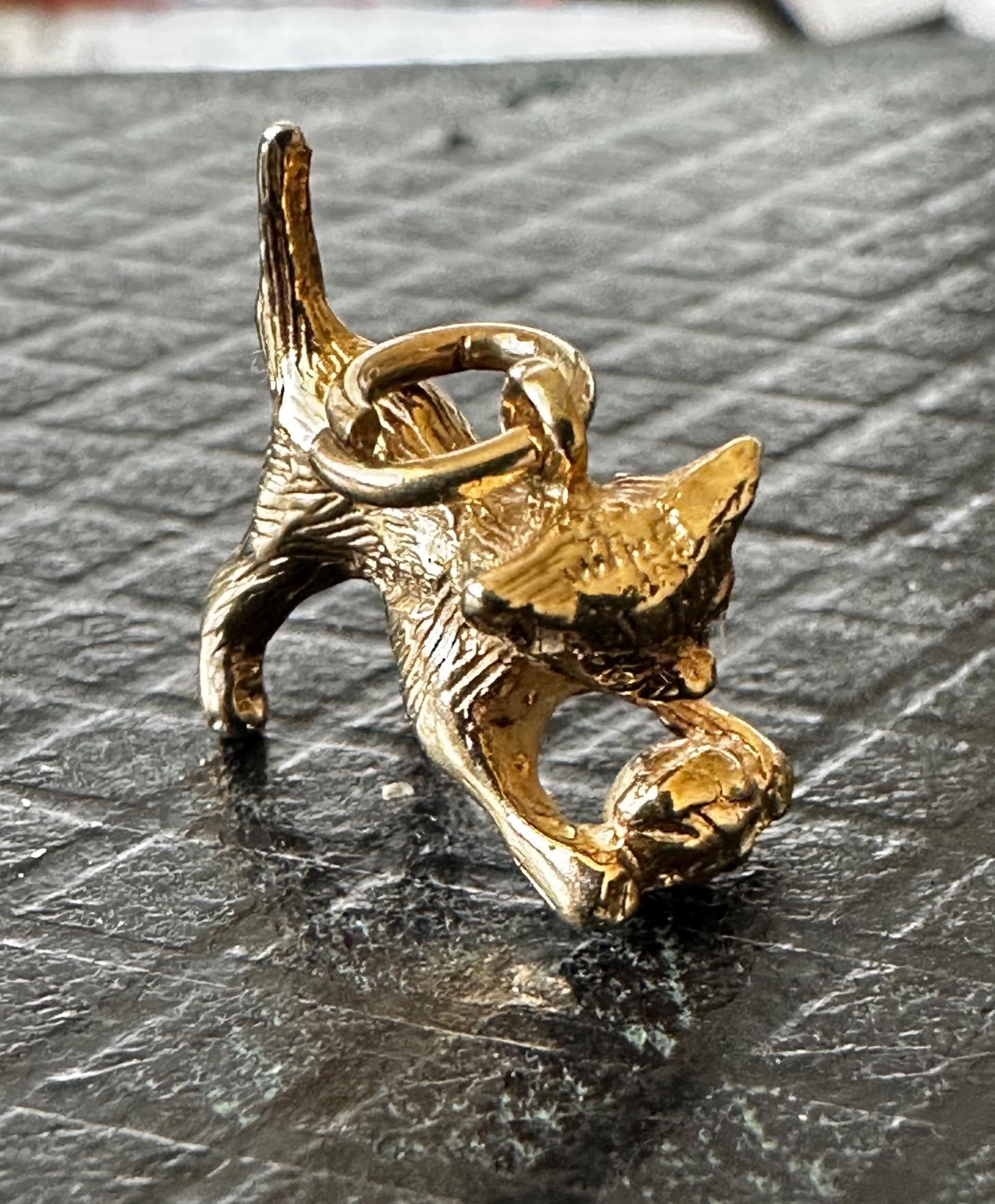 Gold Yarn Ball Charm Australia