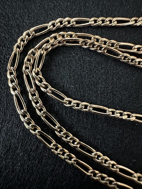 9ct Yellow Gold 16 Inch Figaro Chain Necklace – 3mm Width, UK Hallmarked, Curb Style, Made In Italy