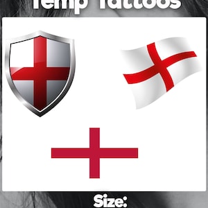 ENGLAND Flag Temp tattoos. Euro championships, football, face flags, face tattoos, england flag