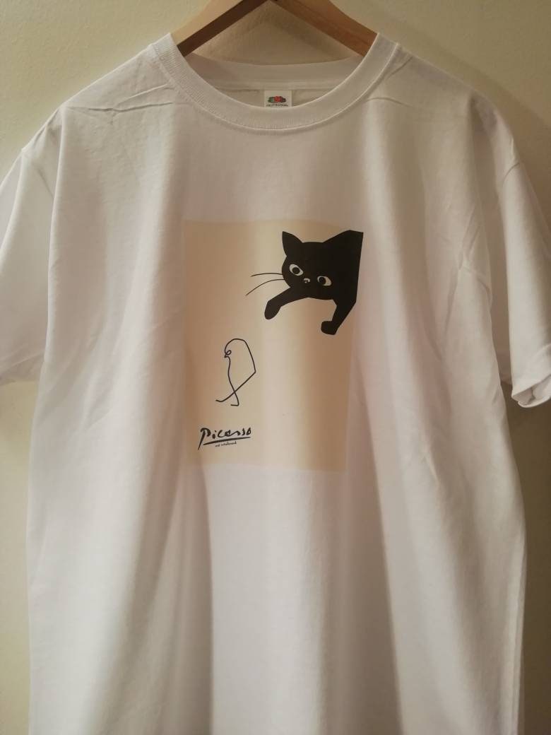Picasso Cat T.shirt - Etsy