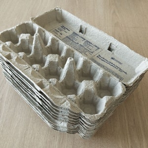 Egg Cartons - 30 Previously Used Cardboard Egg Containers - Holds One Dozen Eggs - Kids Arts and Crafts - Backyard Chickens - Girl Scouts