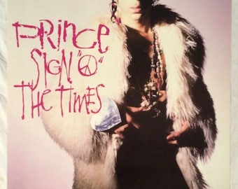 Prince 1987 Promo Poster Sign O The Times New Condition