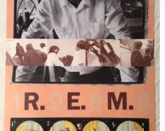 R.E.M. 1988 Matte Promo Poster Document Album Catalog New Condition