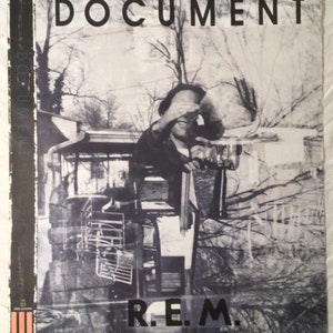 R.E.M. 1987 Matte Poster promocional Documento Michael Stipe