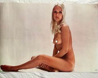 Birthe Tove 1972 Poster Nude Blonde Girl Scandecor Uppsala Sweden New Condition