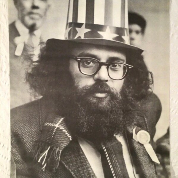 Allen Ginsberg 1967 Cartel Personalidad Nueva Condición Beat Generación Poesía