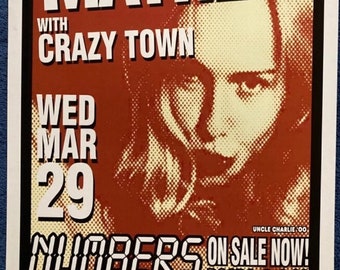 Methods Of Mayhem 2000 Tour Poster Artist Uncle Charlie Signed Numbers Houston Tommy Lee Motley Crue