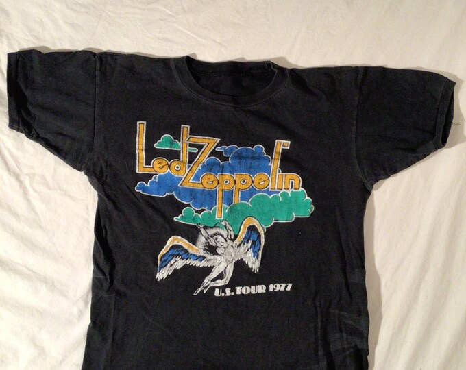 Led Zeppelin 1977 Tour T-shirt - Etsy