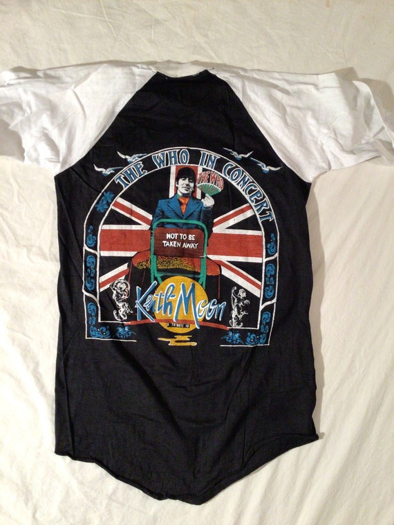 The Who 1979-80 Tour T-Shirt Two-Sided Jersey Sty… - image 3