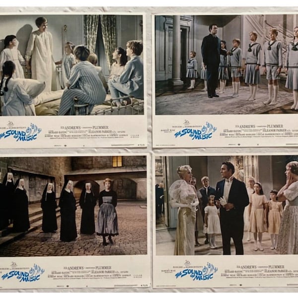 The Sound Of Music 1973 Rerelease  Lobby Card Set Of Four Movie Poster