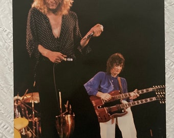 Led Zeppelin 1982 Poster Rock On Holland Jimmy Page Robert Plant Knebworth 1979 Photo