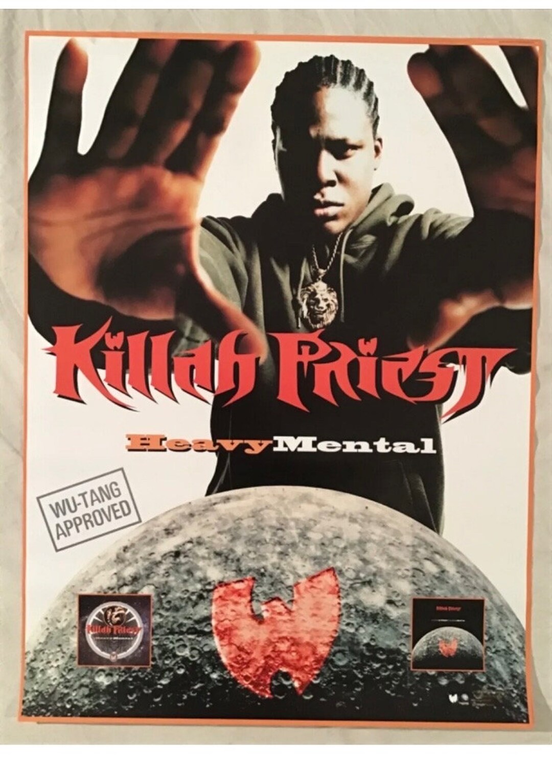 【人気商品！】 Killah Priest 1998 Promo Poster Heavy Mental Wu-tang Clan 洋楽