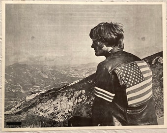 Easy Rider 1969 Poster Peter Fonda Captain America Contemporary Repro