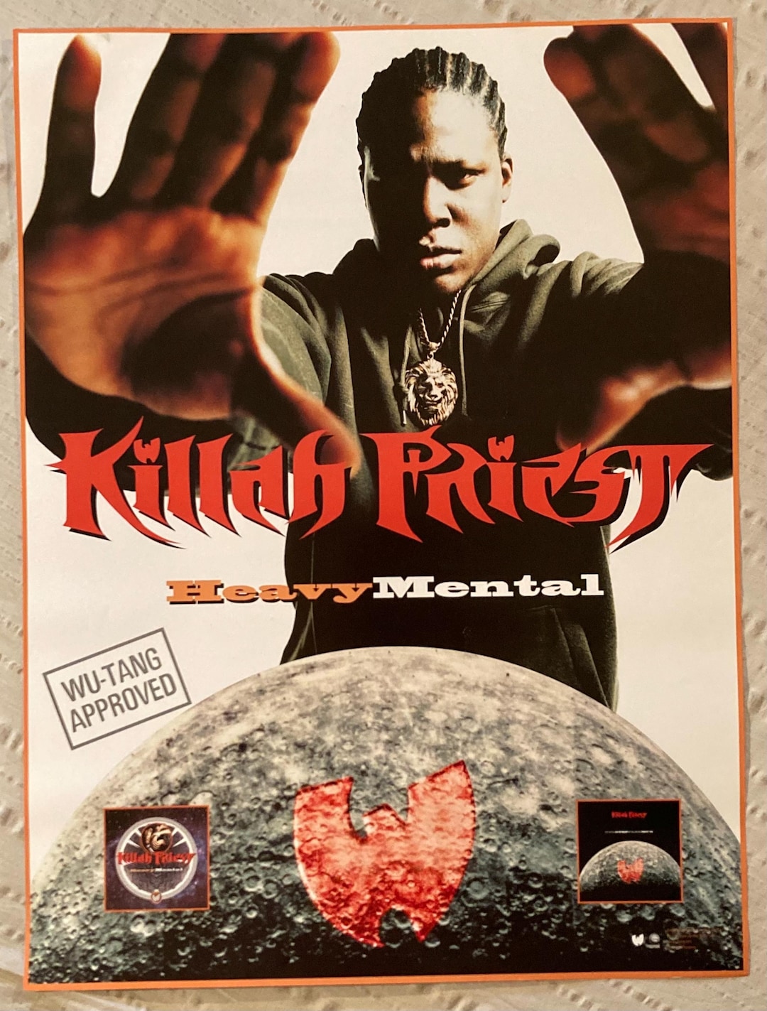 Killah Priest 1998 Promo Poster Heavy Mental Wu-tang Clan Rap Hip