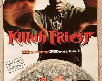 Killah Priest 1998 Promo Poster Heavy Mental Wu-tang Clan Rap Hip
