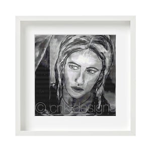 Cross Stitch Pattern Crawl, Monochrome Art Portrait Cross Stitch Pattern, Counted Cross Stitch Pattern, Modern Cross Stitch Pattern